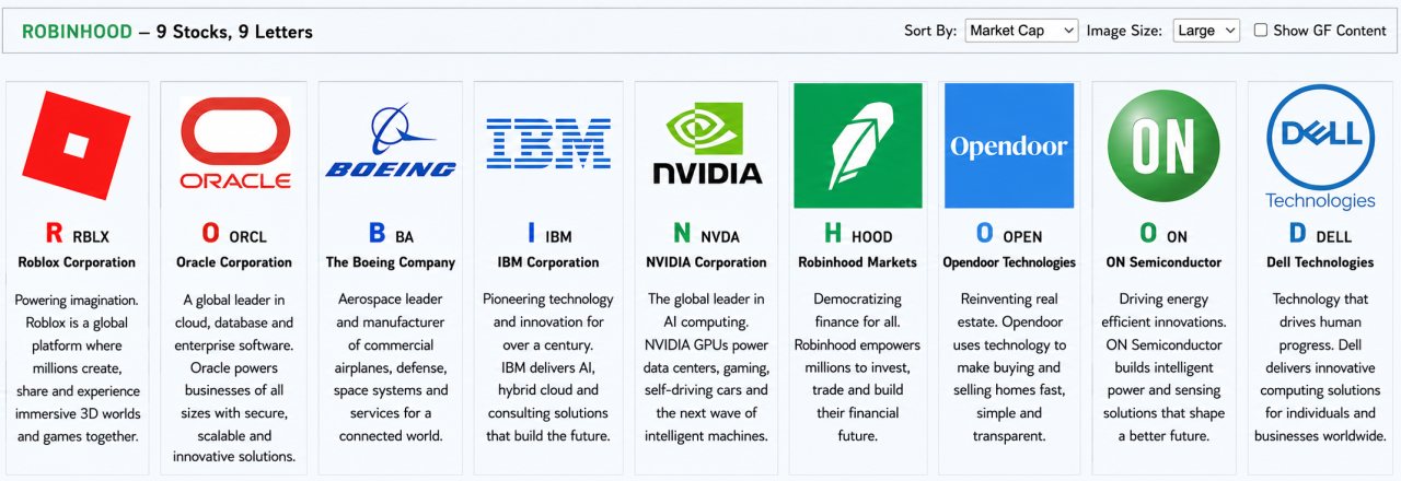 Robinhood nine stocks banner